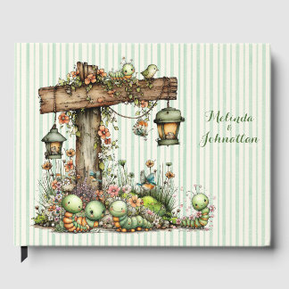 Livre D'or Joli Cadeau de Naissance Jardin Papillon Mignon So