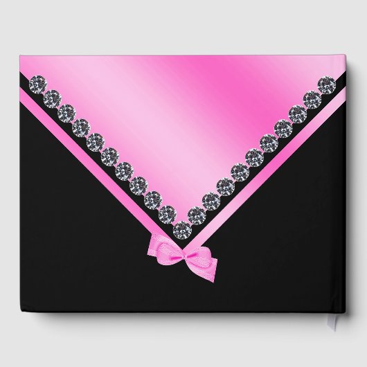 Livre D'or Joli Diamants & Bow Rose Sweet 16 (Verso)