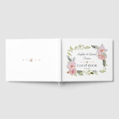 Livre D'or Joli Mariage à fleurs rose pâle (Complet)
