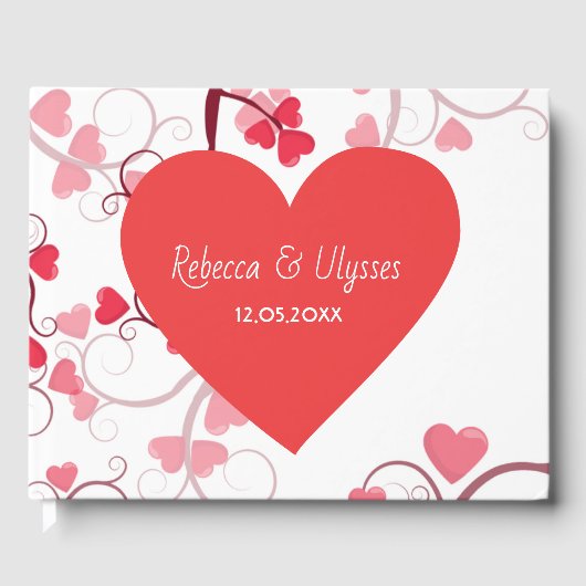 Livre D'or Joli Mariage de coeur (Recto)