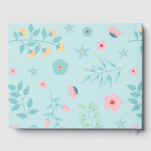 Livre D'or Joli Rose de Parties scintillant de Baby shower d' (Verso)