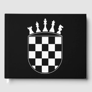 Livre D'or Joueur d'échecs Cadeaux pour Croates Drapeau Croat