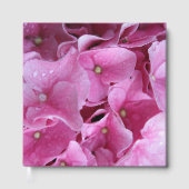Livre D'or Journal - Fleurs d'Hydrangée rose - (Recto)
