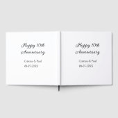 Livre D'or Joyeux 10e anniversaire simple nom de mariage mini (Complet)
