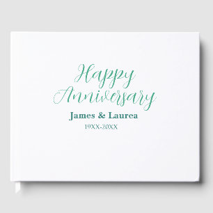 Livre D'or Joyeux anniversaire de mariage nom date année simp