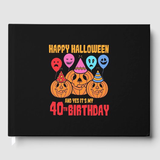 Livre D'or Joyeux Halloween 40e anniversaire (Recto)