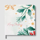 Livre d'or Joyeux Noël aquarelle – Vacances (Recto)
