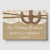 Livre D'or La collection de Mariages Kraft, Lace & Horseshoe (Recto)