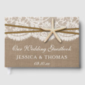 Livre D'or La collection rustique de mariage Starfish Beach (Recto)