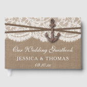 Livre D'or La collection Rustique de Mariages d'Ancres nautiq (Recto)