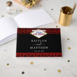 Livre D'or La Parties scintillant Damask Las Vegas Mariage Co<br><div class="desc">Célébrez dans le style avec ce livre d'or mariage design et très tendance. Le design est facile à personnaliser avec votre libellé d'événement spécial et vos invités seront ravis quand ils verront ce fabuleux livre d'or.</div>
