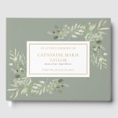 Livre D'or La verdure dans l'amour Mémoire funéraire funérair (Recto)