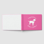 Livre D'or Labrador Theme Chien Baby shower Pink Lab (Complet)