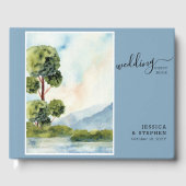 Livre D'or Lac À feuillage persistant Aquarelle Destination M (Recto)