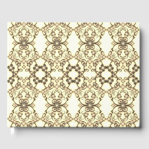Livre D'or Lacy Look of Flowers Golden Information Spine