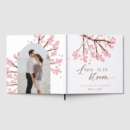 Livre D'or L'amour est dans le Mariage Bloom Cherry Blossoms (Complet)