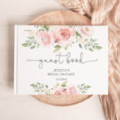 Livre D'or Lancement de mariage floral rose poudré