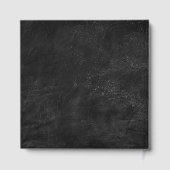 Livre D'or Laurel de graduation en argent sur cuir noir (Verso)