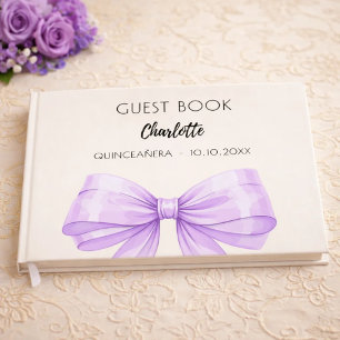 Livre D'or Lavande crème beige arc Quinceanera