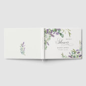 Livre D'or Lavande Eucalyptus Feuillage Mariage (Complet)