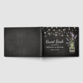 Livre D'or Lavande Rustique Mason Jar Mariage (Complet)