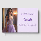 Livre D'or Lavande violet photo Sweet 16 (Recto)