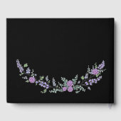 Livre D'or Lavande violet Rose et Eucalyptus (Verso)