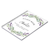 Livre d'or lavande violette eucalyptus (Côté gauche)