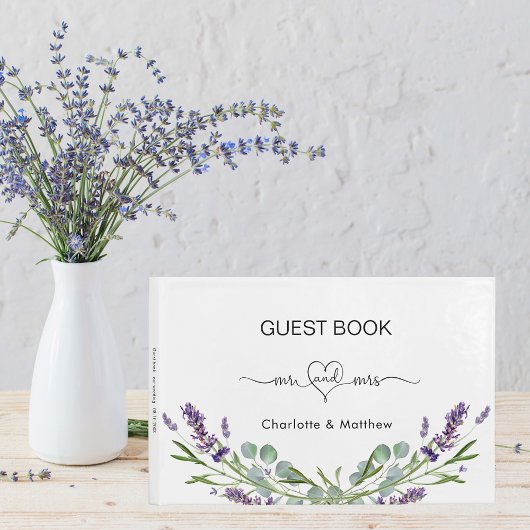 Livre D'or Lavender eucalyptus m. mariage
