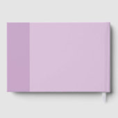 Livre D'or Lavender Love Mariage (Verso)