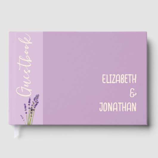 Livre D'or Lavender Love Mariage (Recto)