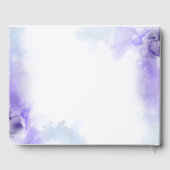 Livre D'or Lavenders Elegant Mariage aquarelle (Verso)
