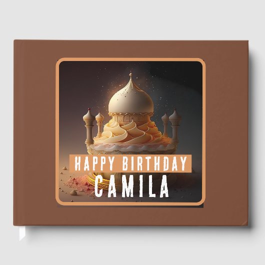 Livre D'or Le gâteau des nuits arabes - Anniversaire (Recto)