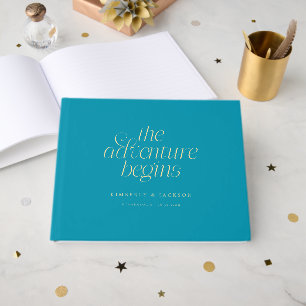 Livre D'or Le Mariage Aqua Blue : L'Aventure Commence