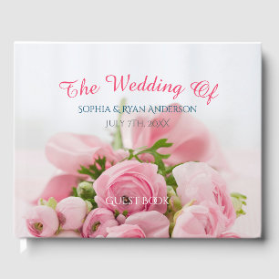 Livre D'or Le Mariage de, Noms et Date, Fleurs ou do-it-yours