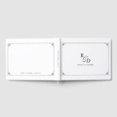 Livre D'or Le Mariage noir et blanc élégant (Complet)