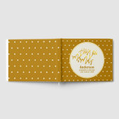 Livre D'or Le Nouveau M. et Mme (nom, date) Mariage Gold Deco (Complet)