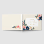 Livre D'or L'élégance sauvage | Navy Blush & Gold Mariage (Complet)