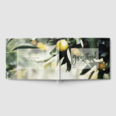 Livre D'or Lemon Grove | Mariage d'été moderne Jaune & Vert (Complet)