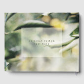 Livre D'or Lemon Grove | Mariage d'été moderne Jaune & Vert (Verso)