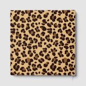 Livre D'or Leopard Print Blue Quatrefoil Birthday Party (Verso)