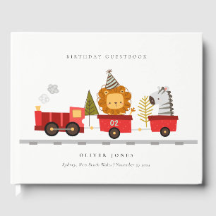 Livre D'or Les mignons Animaux Red Woodland Train N'Importe Q