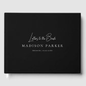 Livre D'or Letters to the Bride! Black Bridal Shower (Recto)