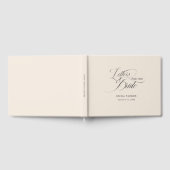 Livre D'or Lettres à la mariée, Moderne, Élégant, Beige (Complet)