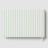 Livre D'or Lettres élégantes et BCBG vert sauge à la mariée (Verso)