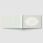 Livre D'or Lettres élégantes et BCBG vert sauge à la mariée (Complet)