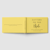 Livre D'or Lettres Jaunes Beurre Elégant Personnalisées à la  (Complet)