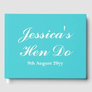 Livre D'or Lettres personnalisées à la mariée Hen Do Trip Wee