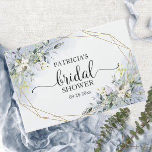 Livre D'or Lieu verdoyant Eucalyptus Géométrique Baby Shower