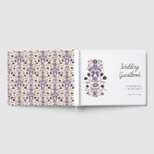 Livre D'or Lilac Bows & Blossoms Floral Mariage (Complet)